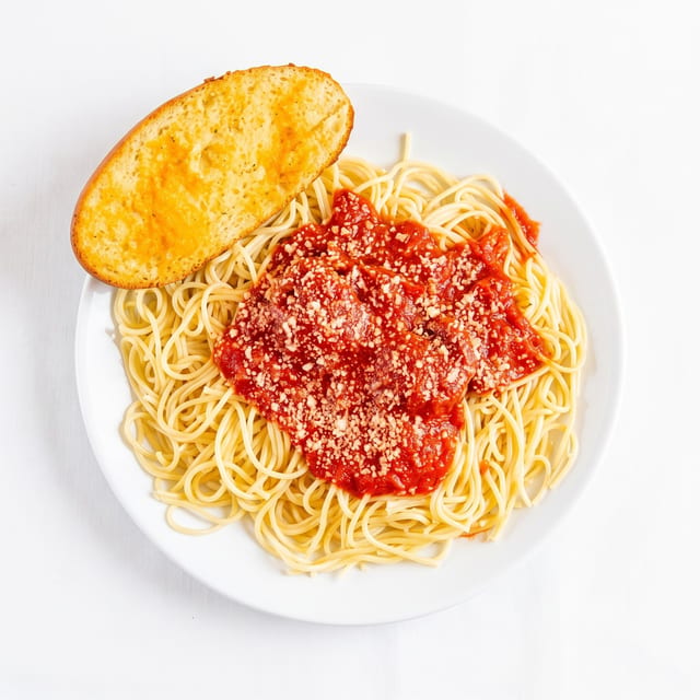 Spaghetti with Marinara Sauce Pasta.