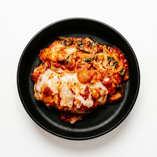 Lasagna with Meat Sauce.