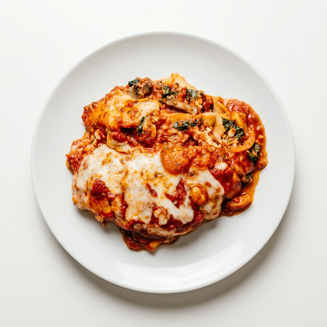 Lasagna with Meat Sauce.