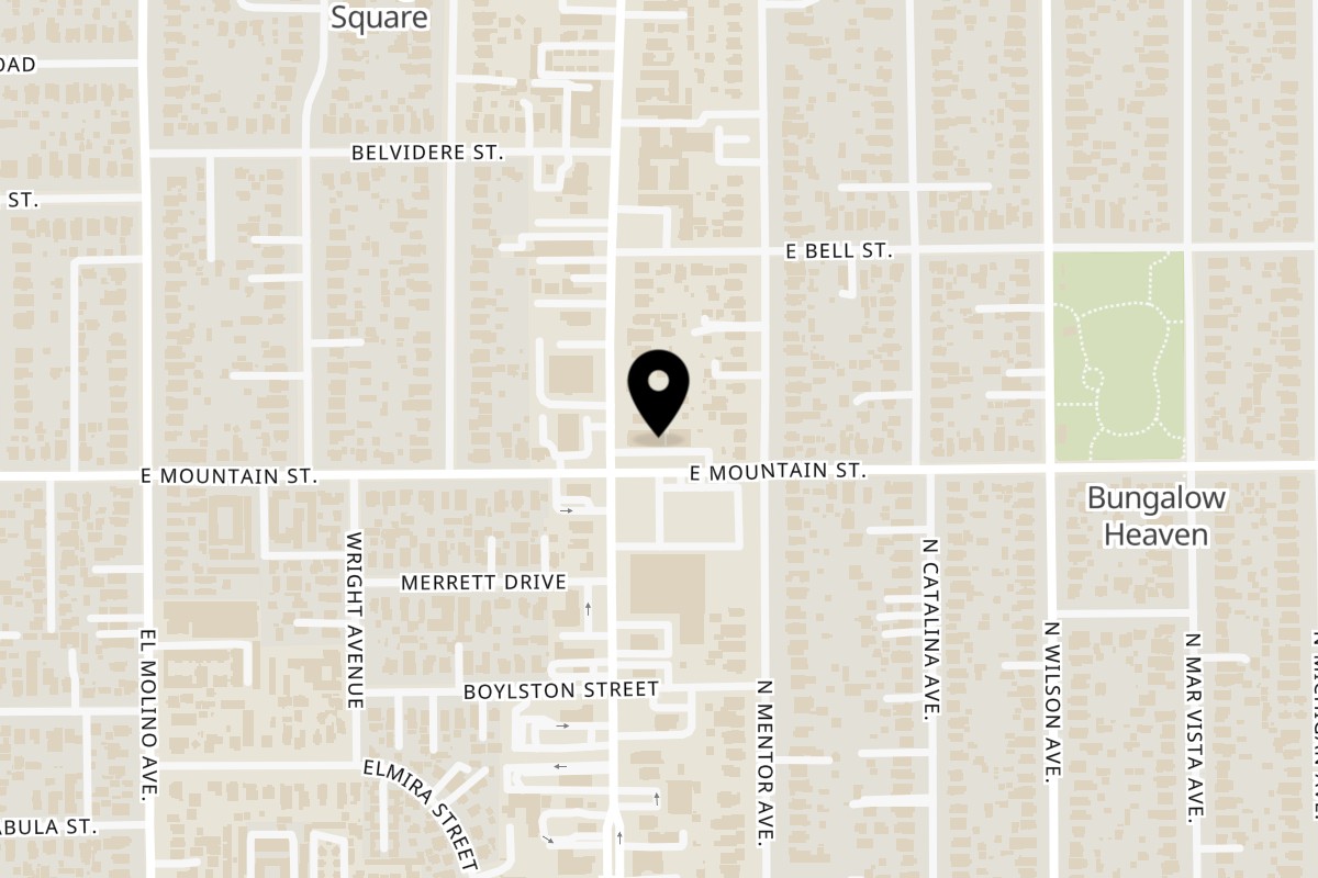 Map showing the location of Pietro's on 920 N Lake Ave #4517 in Pasadena